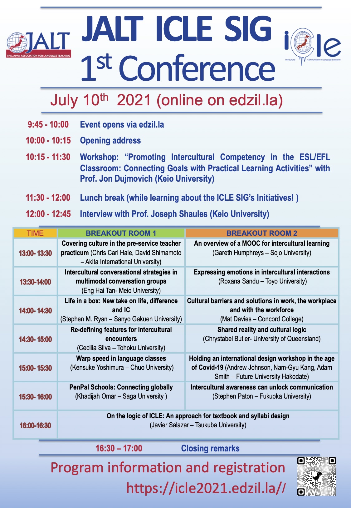 JALT ICLE SIG 1st Conference Poster